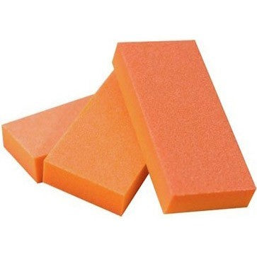 BeautyPlus Buffer 2-way OrangeWhite grit 80/100 100Pack06023