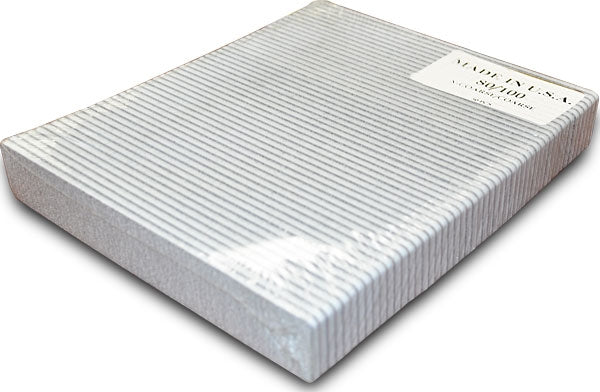 Nail File Jumbo Zebra 80/100 Washable Serrated Blue 24116