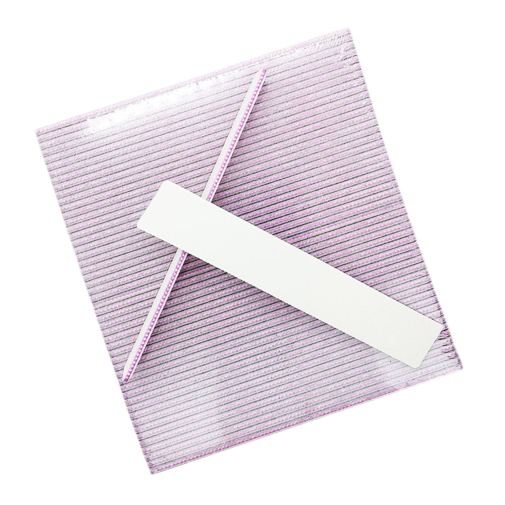 Nail File Jumbo White 100/100 Washable Serrated Peach 24125