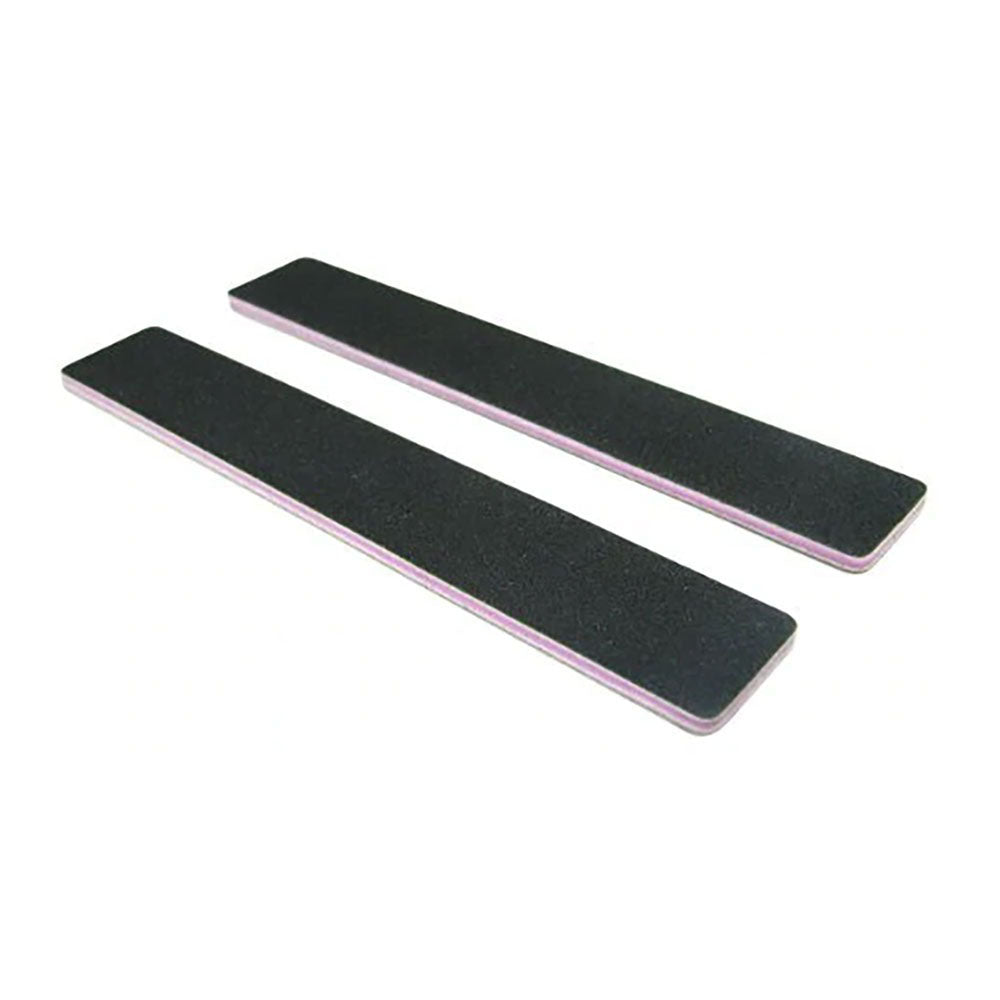 Nail File Jumbo Black 100/100 Washable Serrated Peach 24127