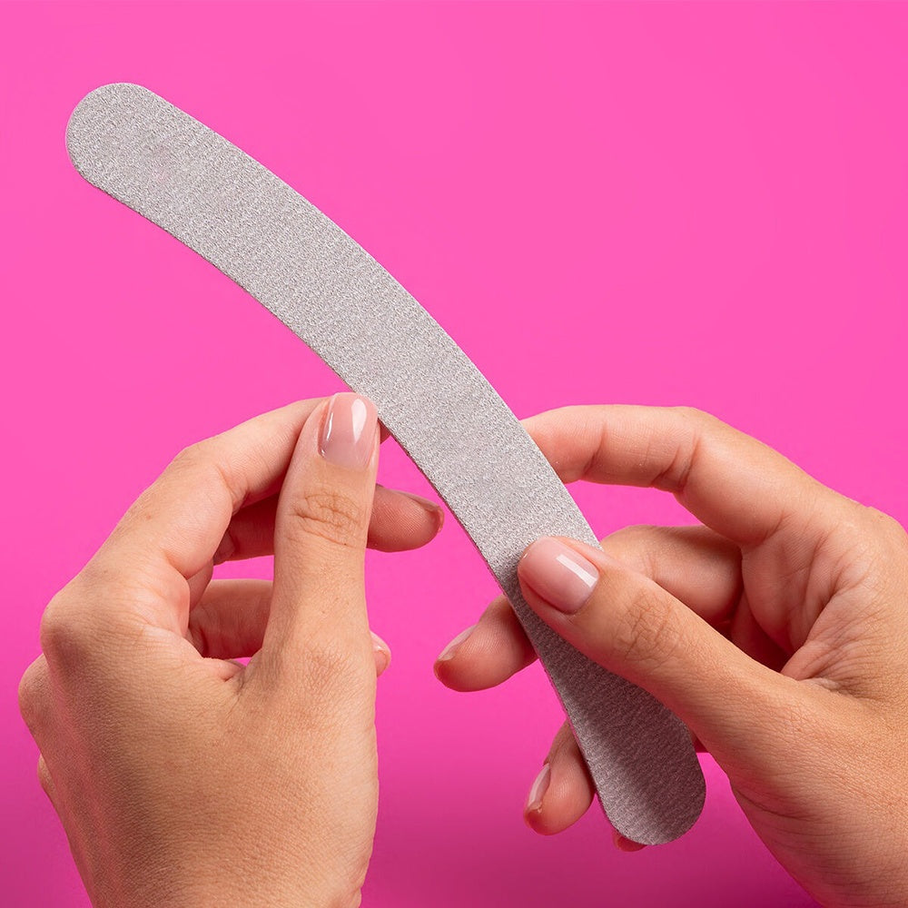 CarePro Disposable Banana Zebra Nail File 180/240 26794