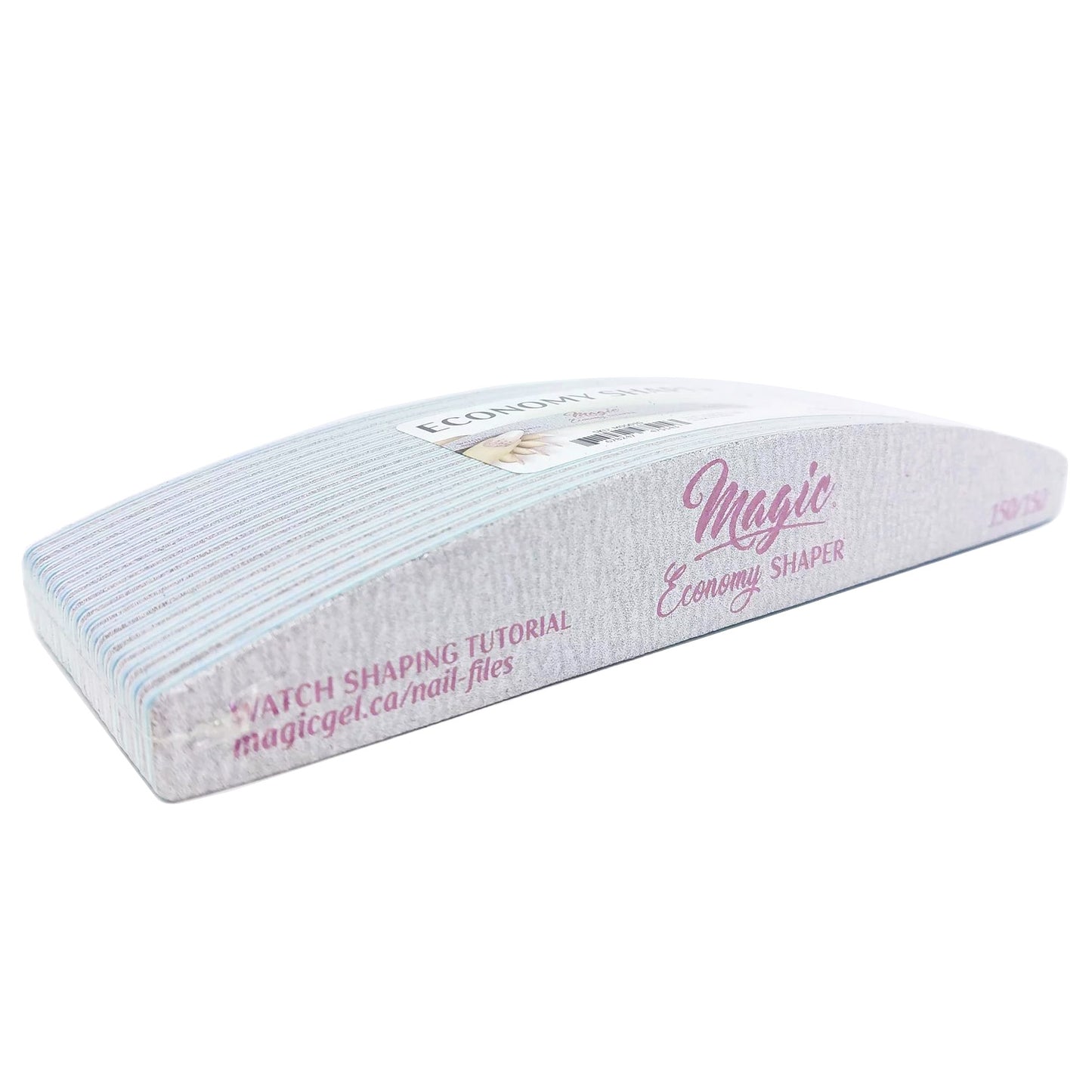 Magic Economy Shaper Zebra Nail File Grit 150/150 Pack15