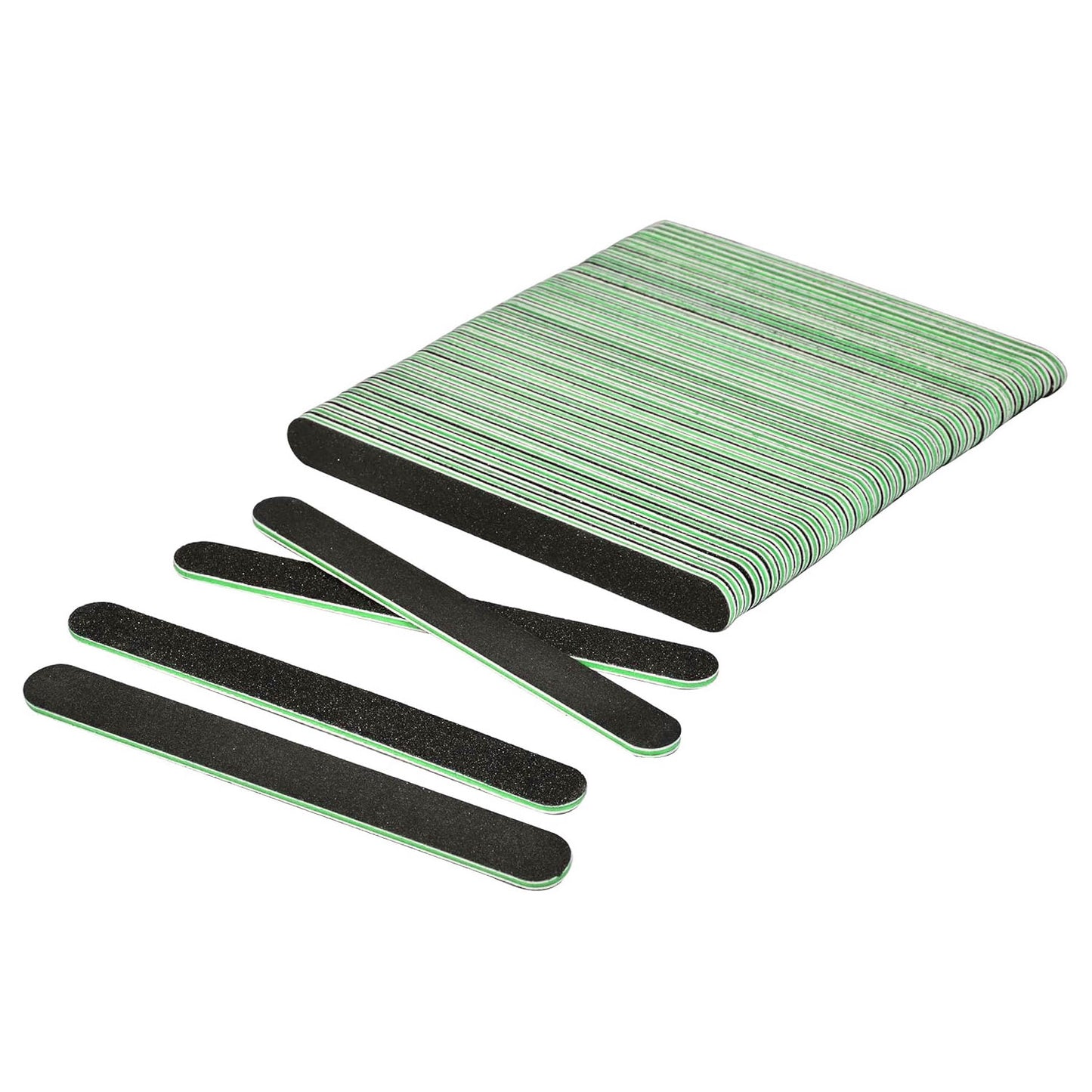 Nail File Black 100/180 Washable Serrated Green 24114