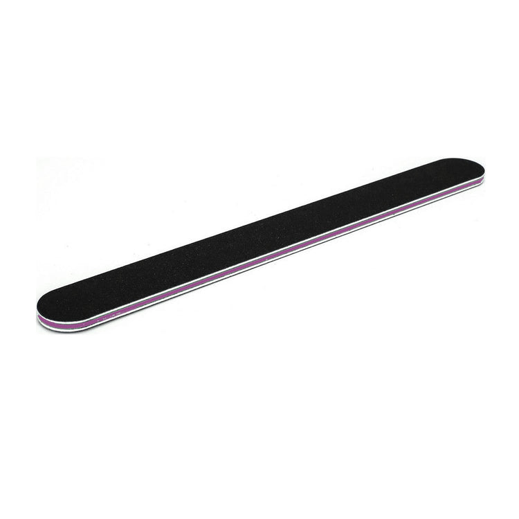 Nail File Black 80/80 Washable Serrated Lavender 24111