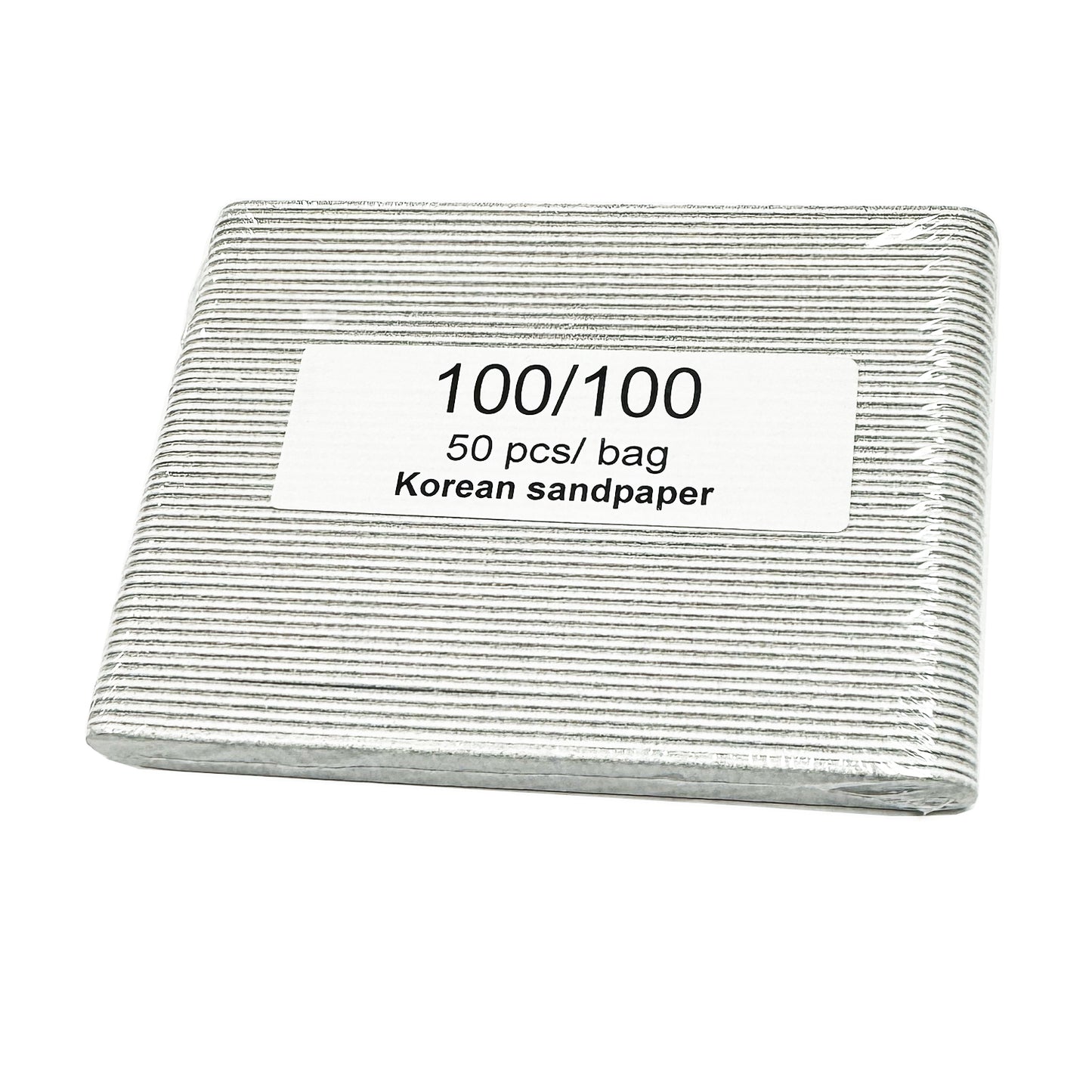 Carepro Manicure Zebra Mini Nail File Grit 100/100, 50-Pack