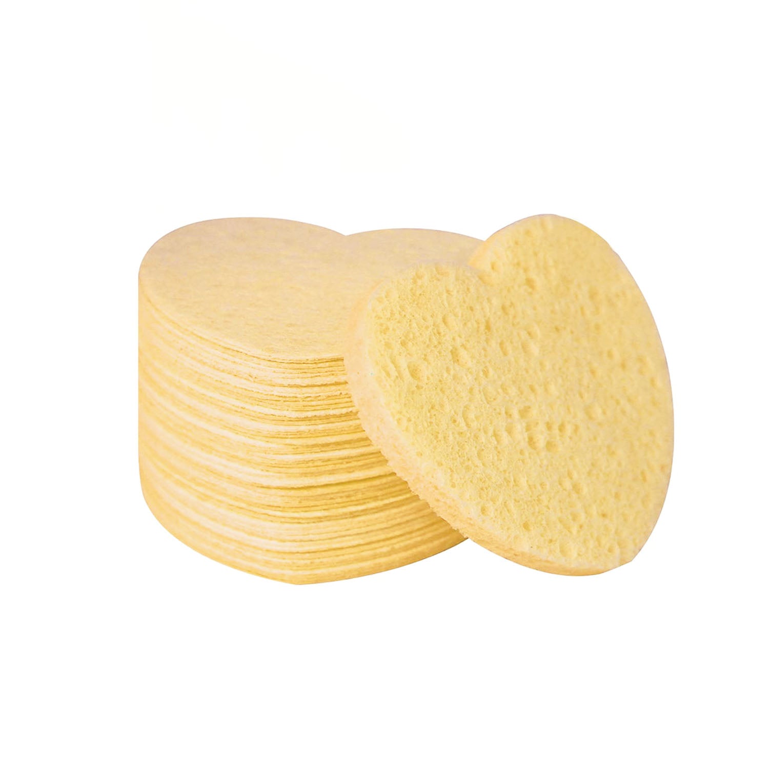 Heart Shaped Compressed Facial Sponge 50pcs 08087