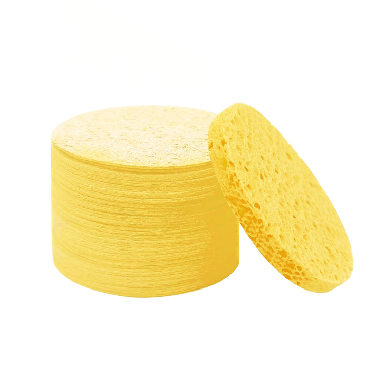 Round Shaped Compressed Facial Sponge 50pcs 08289