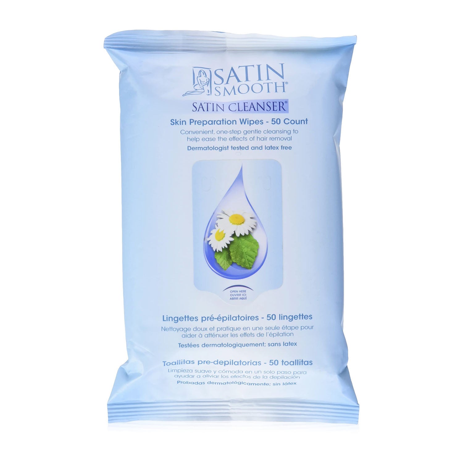 Satin Smooth Skin Preparation Wipes 50 count - SSKSCW 39058