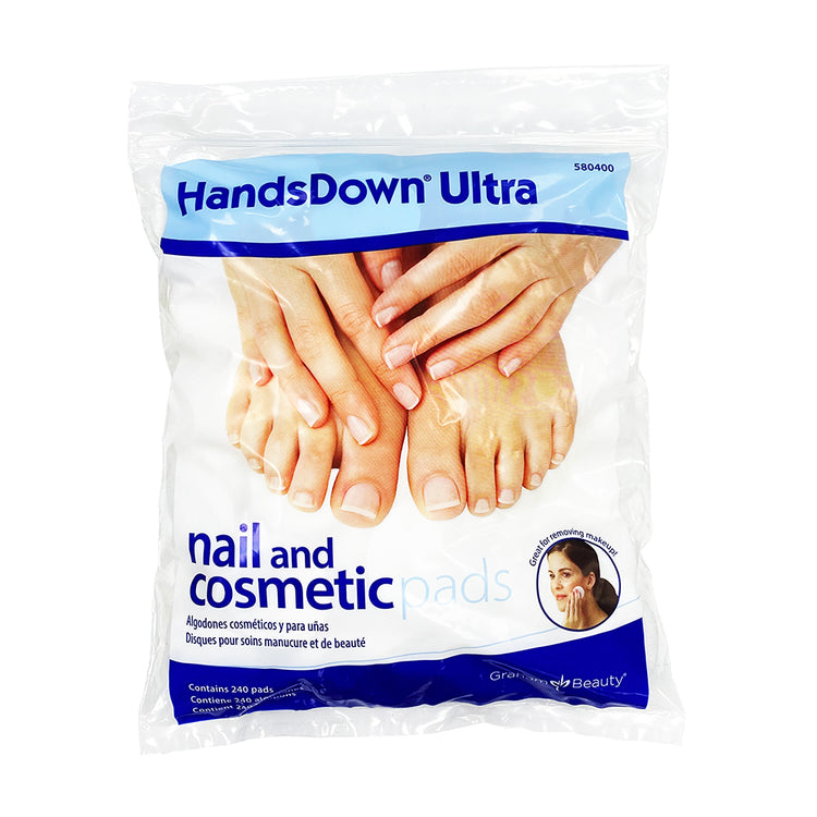 Handsdown Ultra Nail & Cosmetic Pads White 240pcs 42950