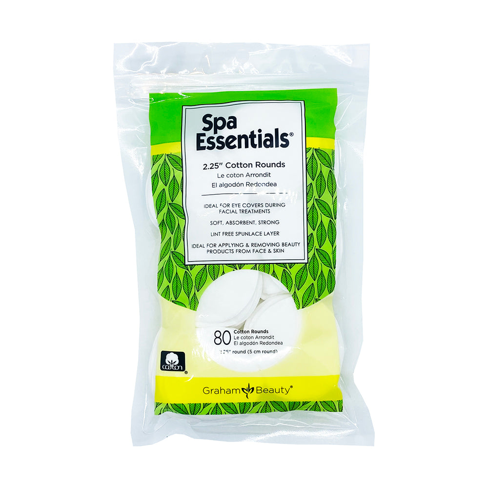 Graham Spa Essentials Cotton Rounds 2.25", 80ct. 55493