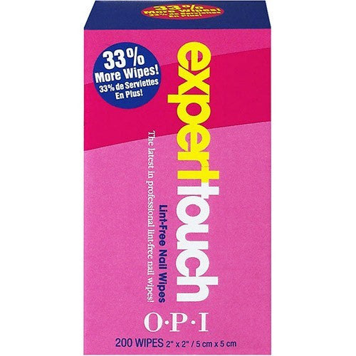 OPI Expert Touch Nail Wipes - 200 Wipes/Box AC810