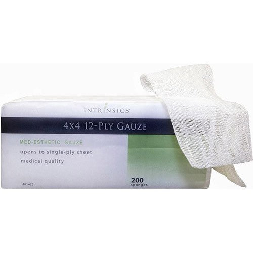 Intrinsics 4 x 4 12-ply Gauze 200 Sponges 401423