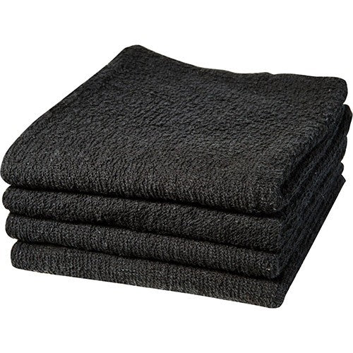 Dannyco Cotton Towels Deluxe 16"x27" 1Dozen - Black #10004