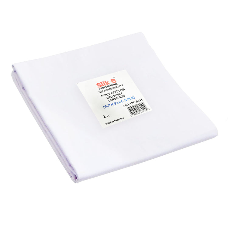 Silk-B Poly Cotton Bed Sheet With Face Hole 52"x90" 26020