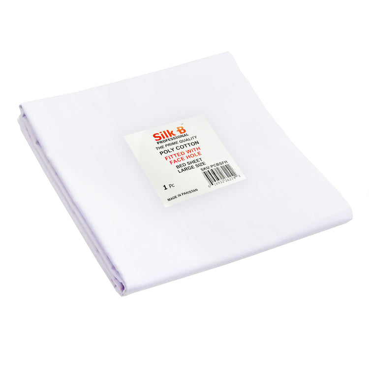Silk-B Poly Cotton Fitted Bed Sheet with Face Hole 26224