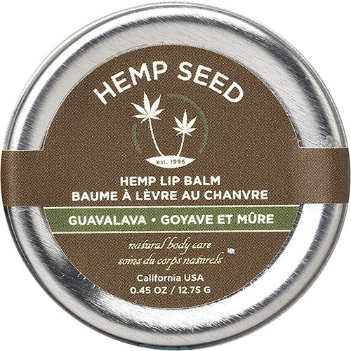 Earthly Body Hemp Seed Lip Balm Tin 0.45oz Guavalava HSL568T