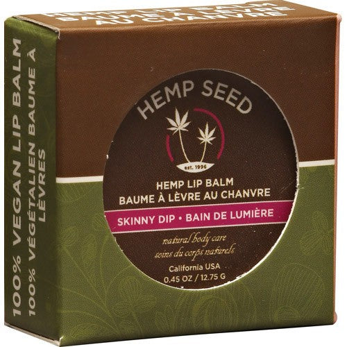 Earthly Body Hemp Seed Lip Balm Tin 0.45oz Skinny DipHSL521T