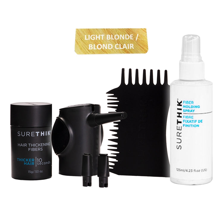 Surethik Hair Thickening Fibers 4Pcs Kit Light Blonde 00124