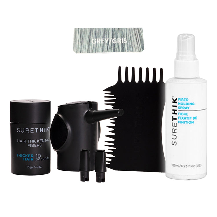 Surethik Hair Thickening Fibers 4Pcs Kit Grey 00125