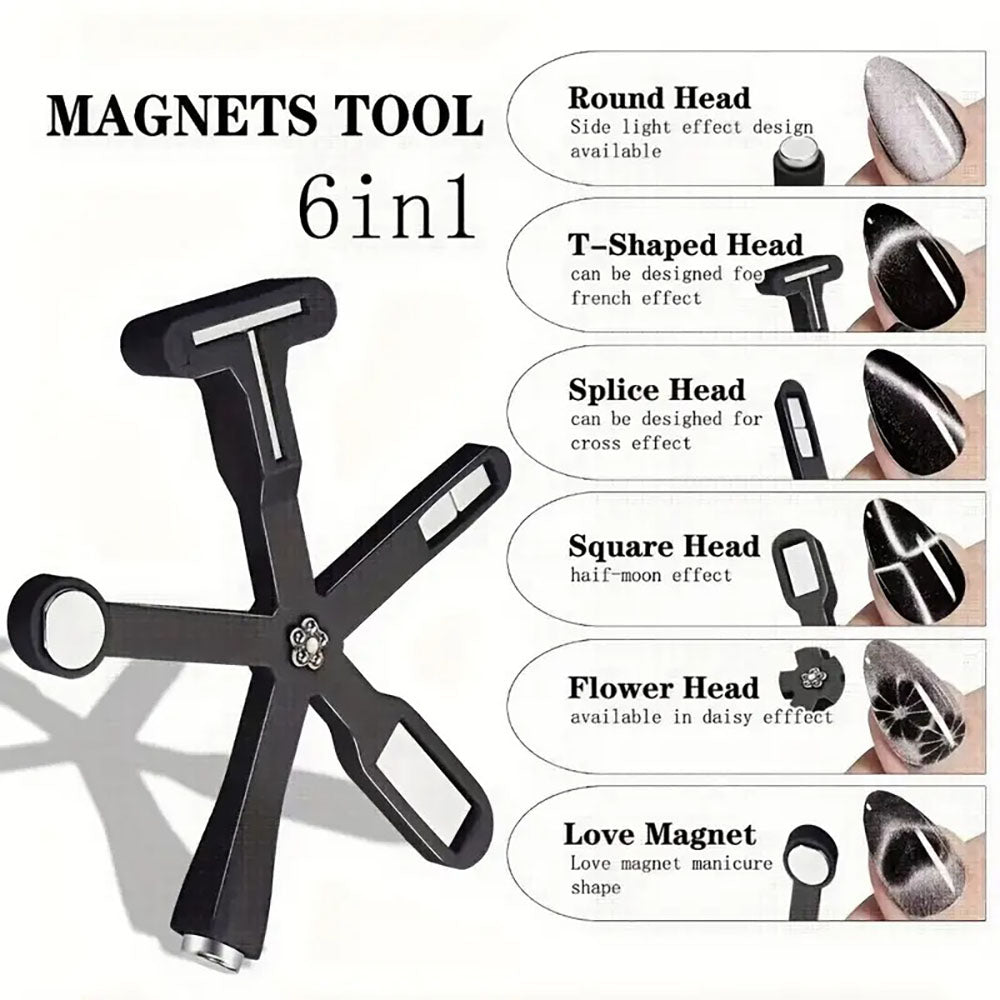 6in1 Multifunctional Cat Eye Magnet Black 79921