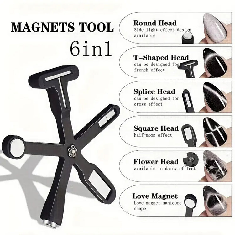 6in1 Multifunctional Cat Eye Magnet Black 79921