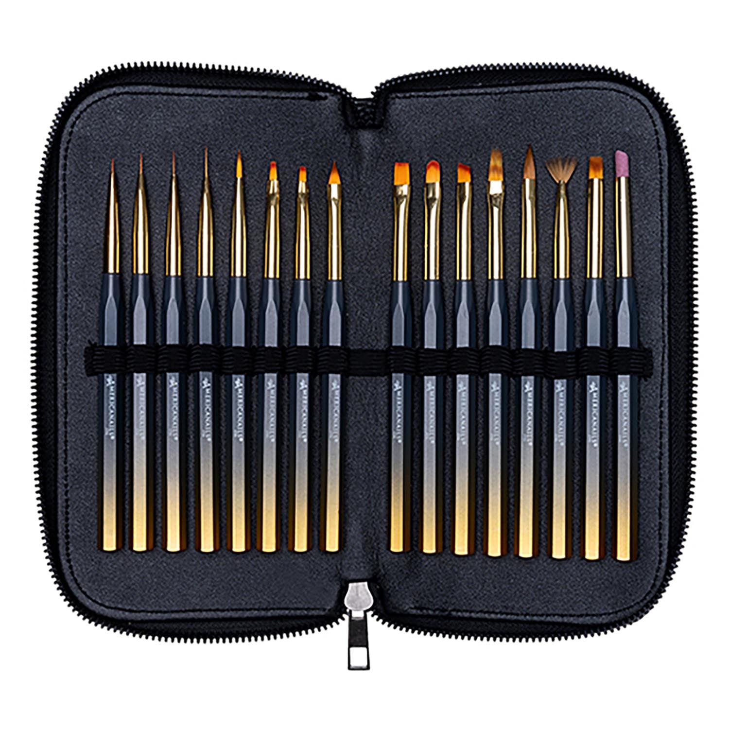 Americanails Pro-Series Nail Art Brush Collection 16ct 01092