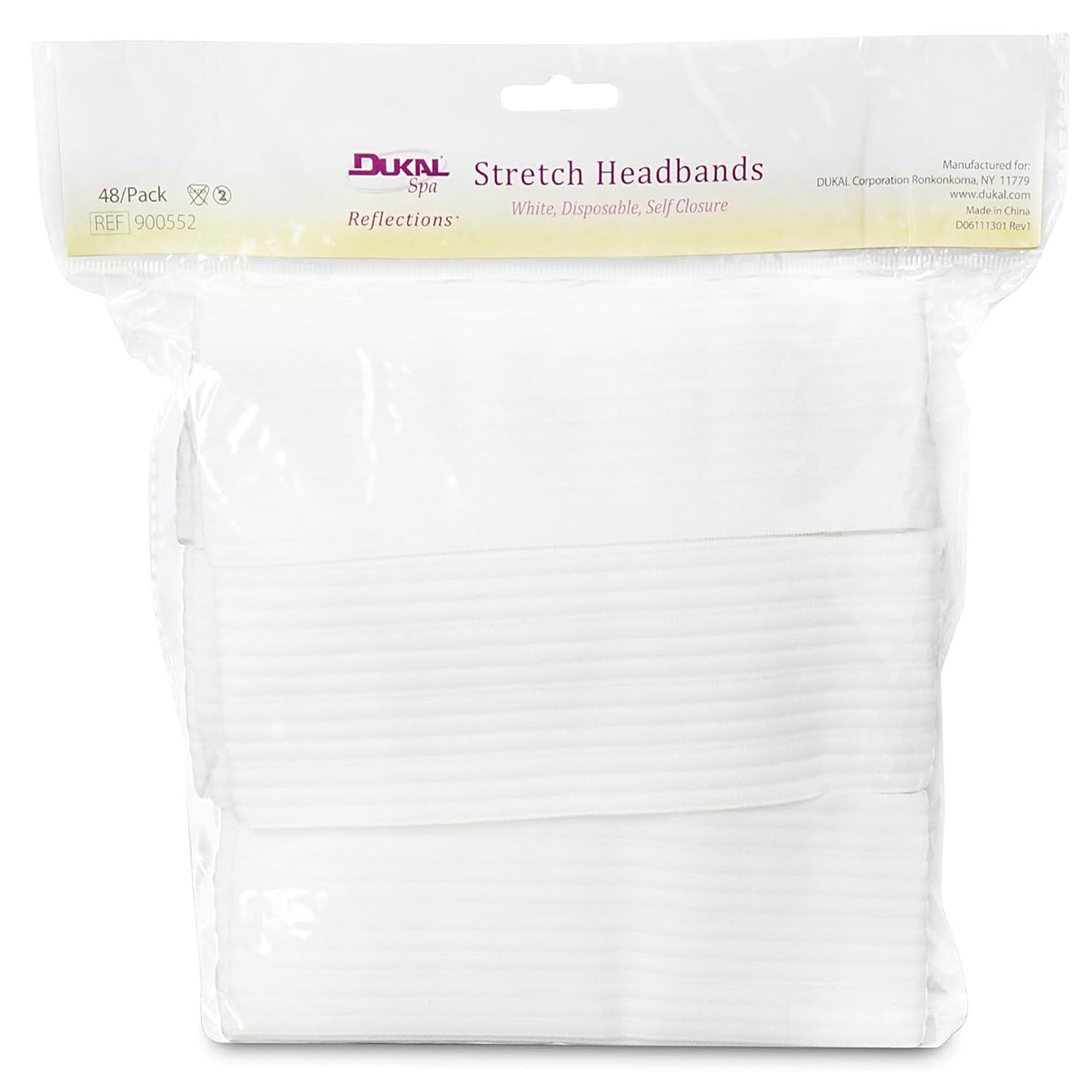 Dukal Reflections Disposable Stretch Headbands 48PK 900552