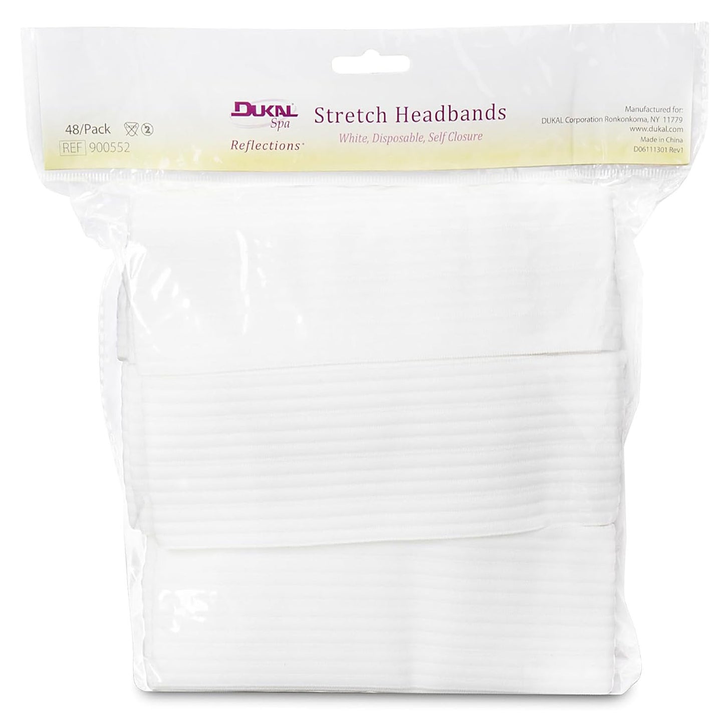 Dukal Reflections Disposable Stretch Headbands 48PK 900552