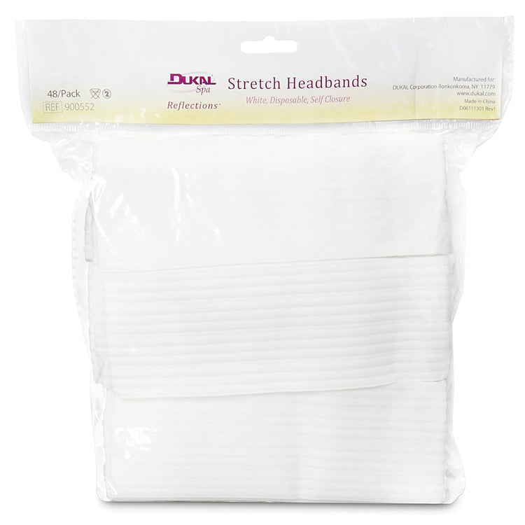 Dukal Reflections Disposable Stretch Headbands 48PK 900552