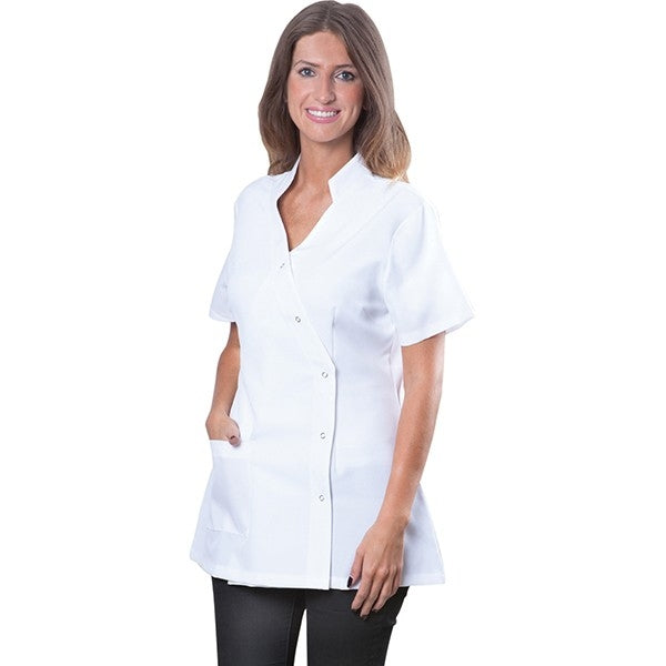 LePro Spa Jacket W/Pocket Small White TECHJAKPKTSMC / 01427