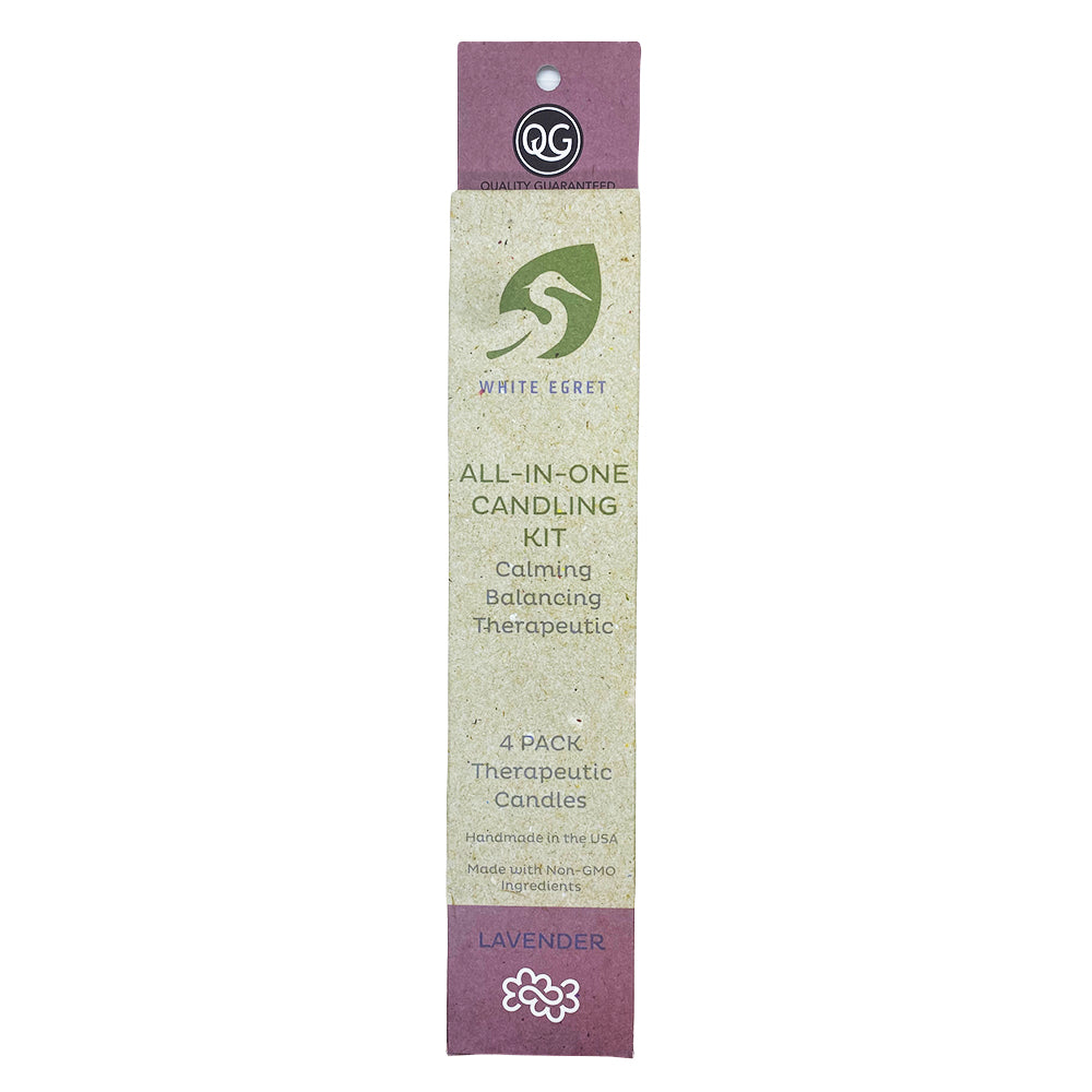 White Egret Lavender Therap Candles 1/2",4PK LAV4PK 02132