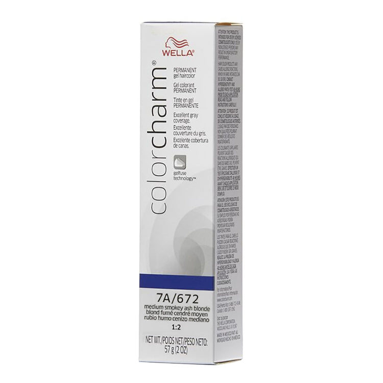 Wella Color Charm 7A/672 Medium Smoke Ash Blonde 2 oz 02890