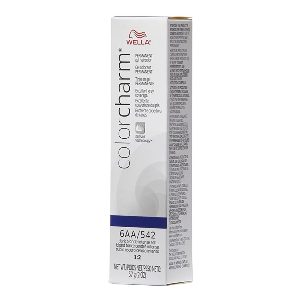 Wella Color Charm 6AA/542 Dark Blonde Intense Ash 2 oz 02893