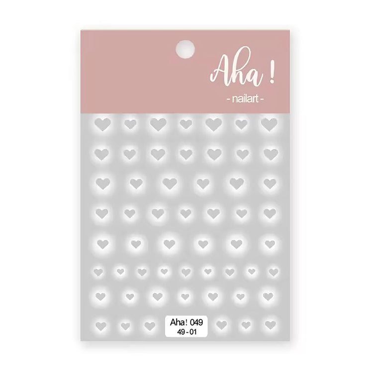 3D Love Heart Nail Art Sticker Self-Adhesive 04949