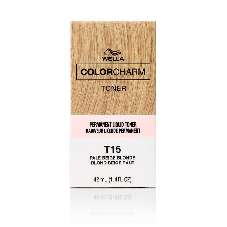 Wella Color Charm Hair Toner T15 P. Beige Blonde 1.4oz 06688