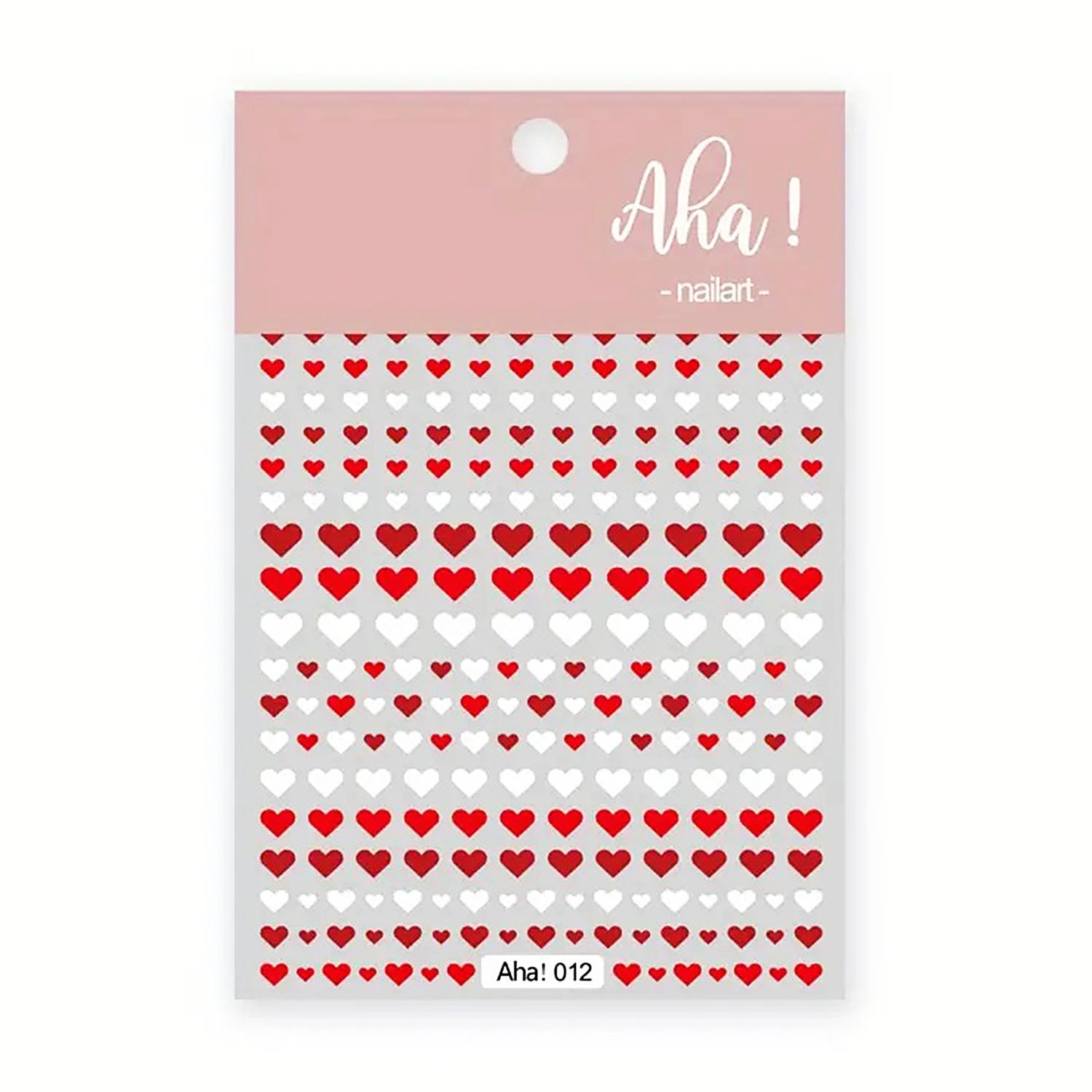 3D Valentine Day Love Heart Nail Stickers 08350