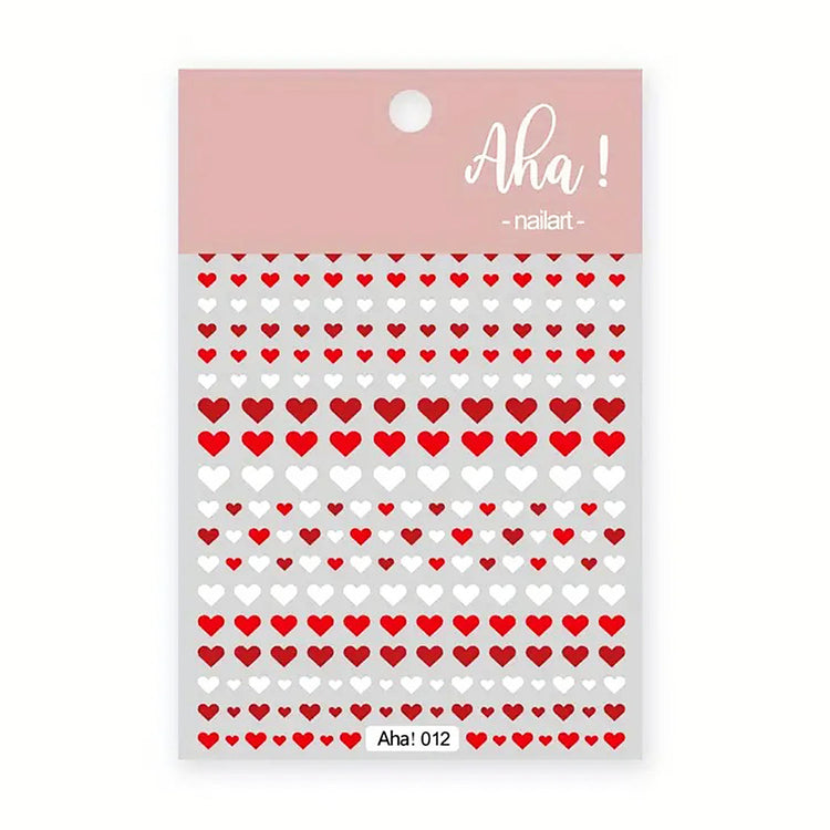 3D Valentine Day Love Heart Nail Stickers 08350