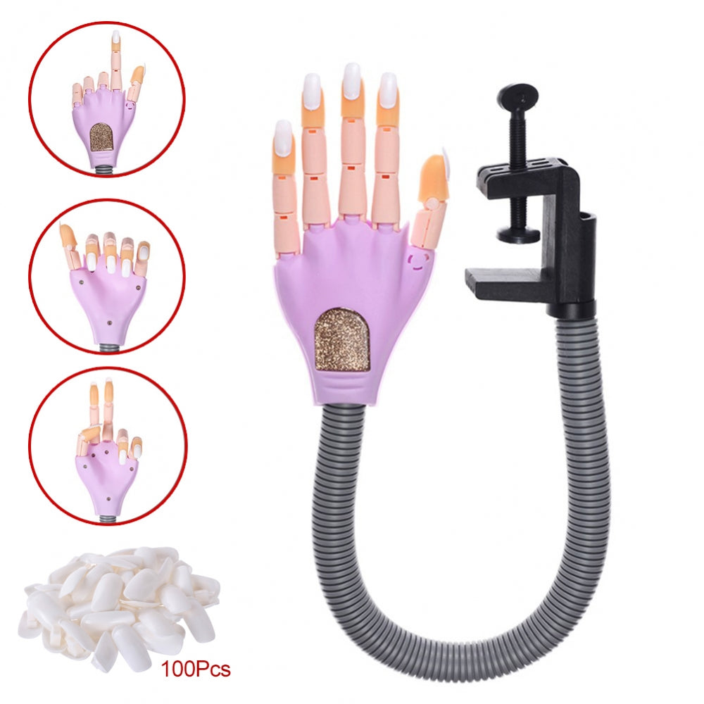 Cre8tion Practice Hand Set With 100 pcs Tips 10384