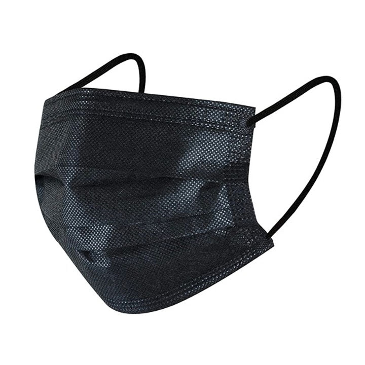 Medicom Midnight Procedure Earloop Face Mask Black 213792