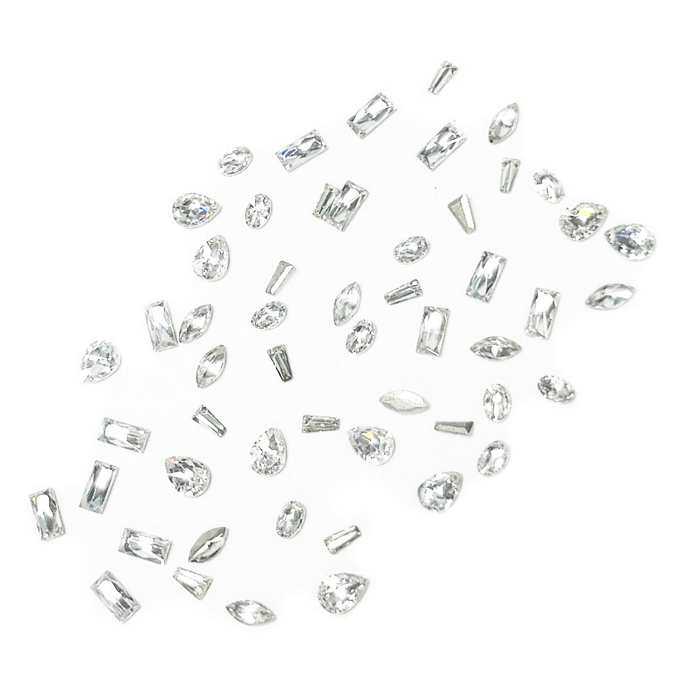 Mini Rhombic Diamonds Nails Gemstones 100pcs 16620