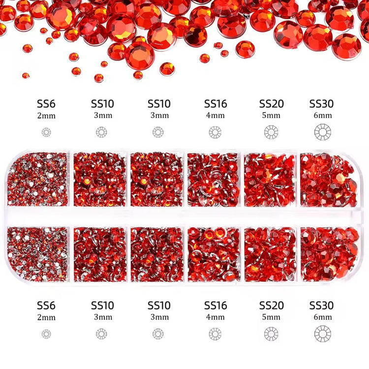 Clear Crystal Diamond Gems Nail Rhinestones Mixed 16821