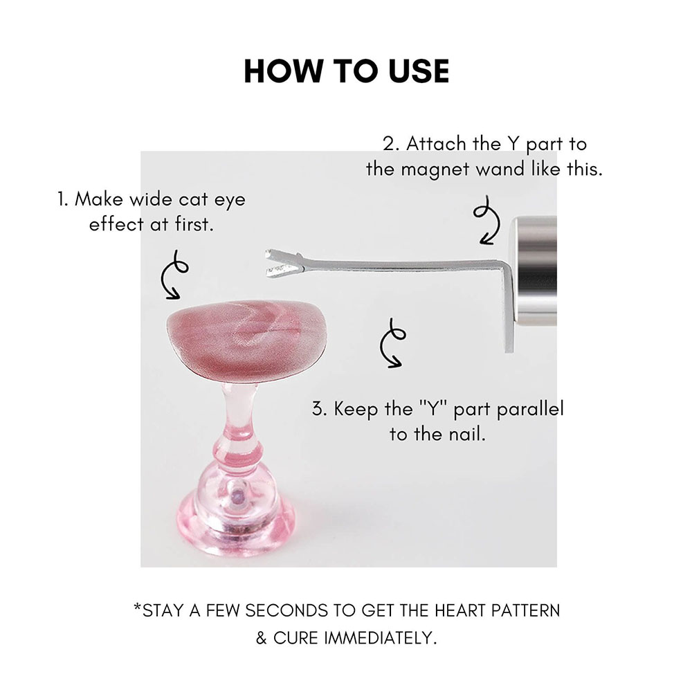 Heart Shaped Cat Eye Magnet Set 17469
