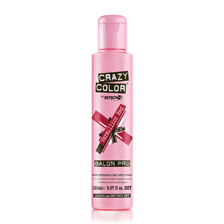 Crazy Color Hair Color Cream 40 Vermillion Red 5.07oz 003500