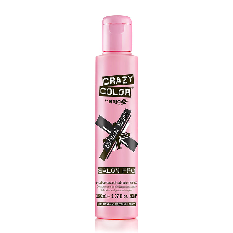 Crazy Color Hair Color Cream 032 Natural Black 5.07oz 003539