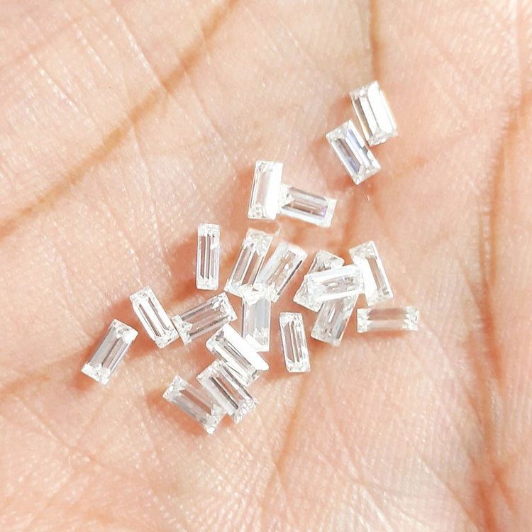 Nail Reflective Rhinestones Thin Strip Crystal 50pcs 20920