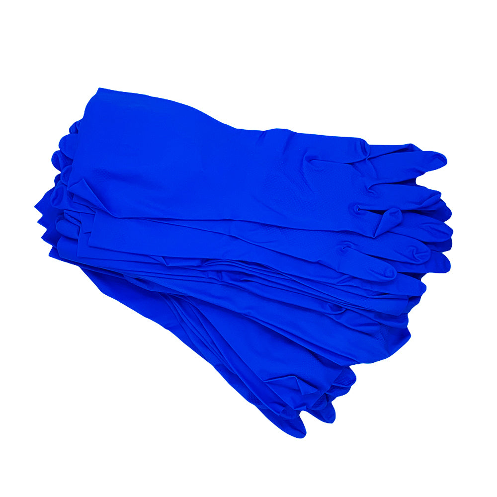 Ronco Blue Nitrile Gloves Unlined 12 Pairs Small 21031