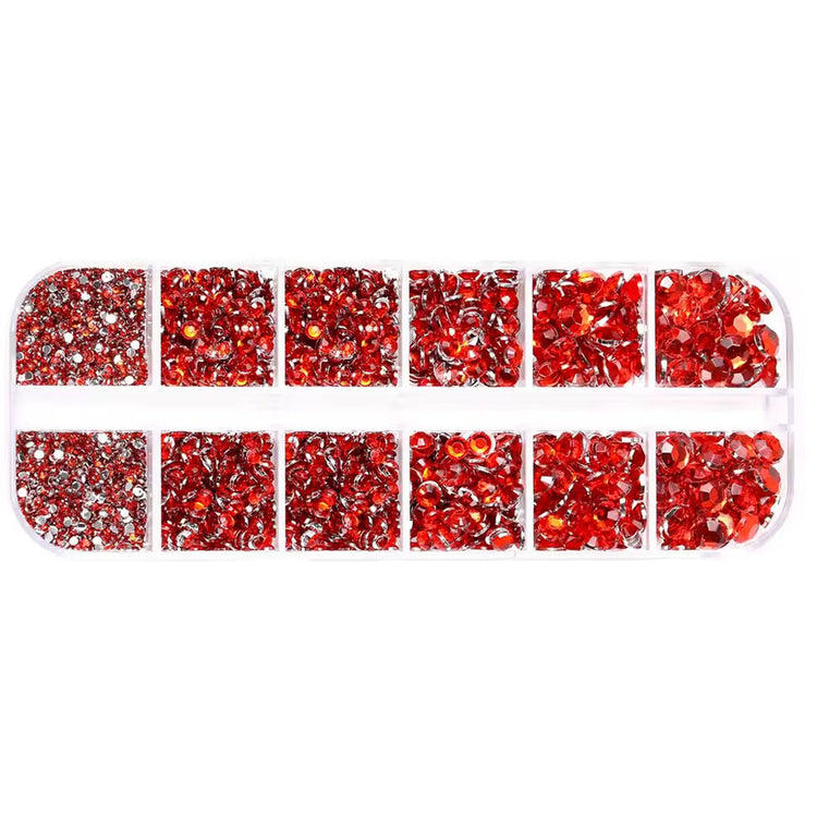 Clear Crystal Diamond Gems Nail Rhinestones Mixed 24512
