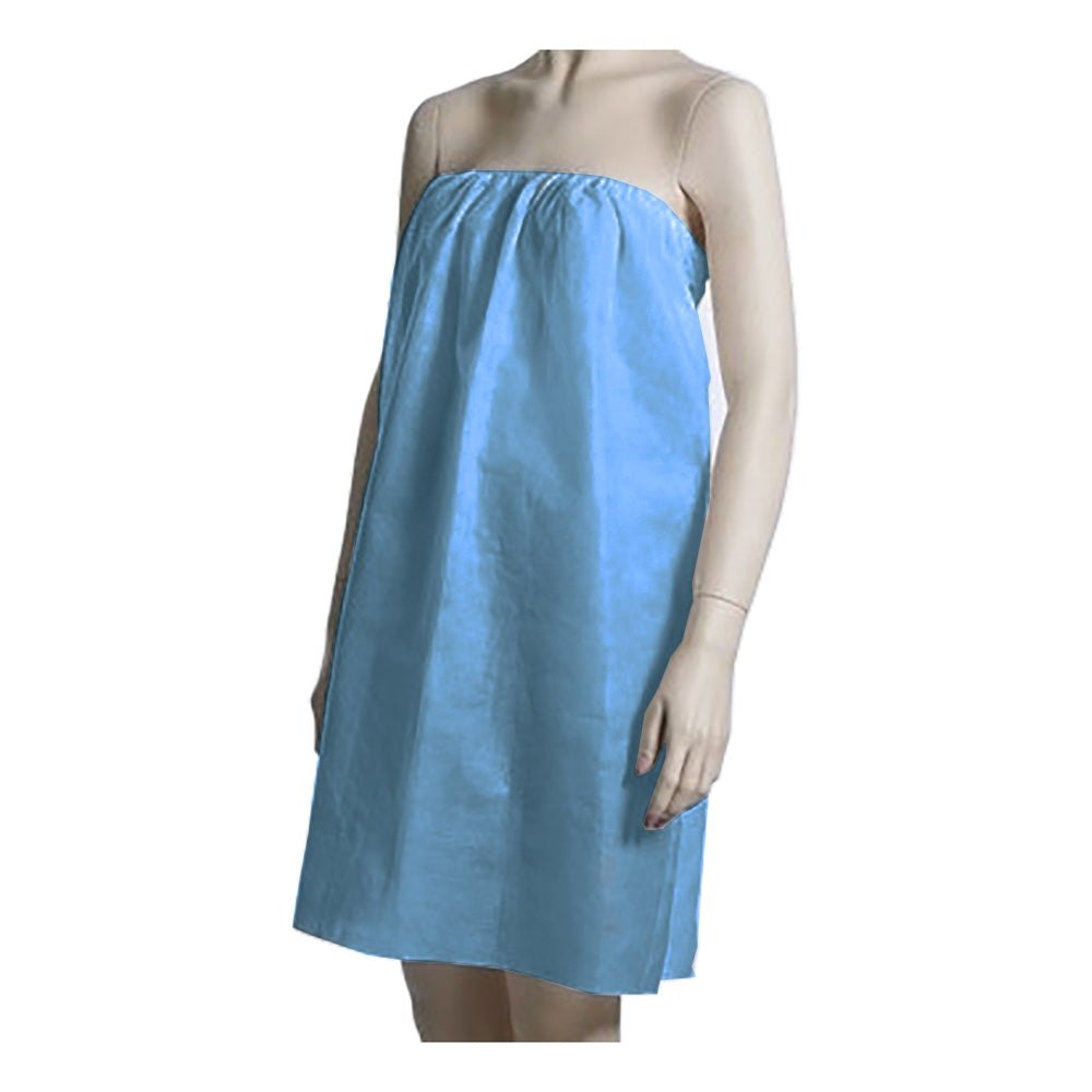 Silk -B Disposable Gown One Size Fits All 10PK Blue 26199
