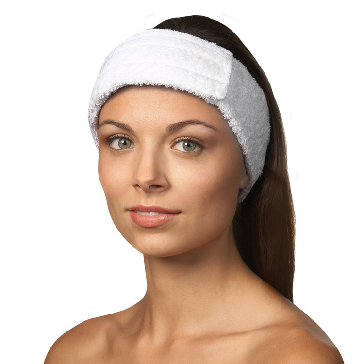 Silk B Towel Head Band Small Size White - 26222