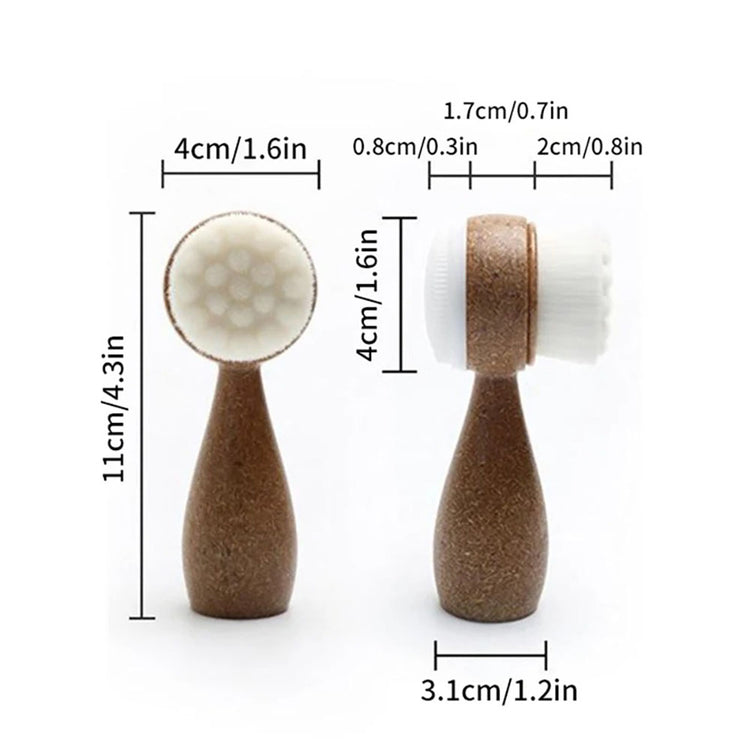 Double-Sided Exfoliator Face Cleansing Brush 26616
